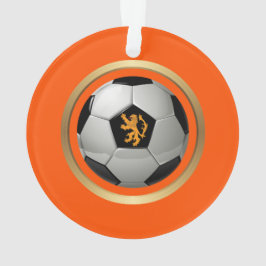 オランダサッカーボール、オランダライオンonオレンジ オーナメント