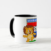 オランダサッカーライオン マグカップ (正面左)