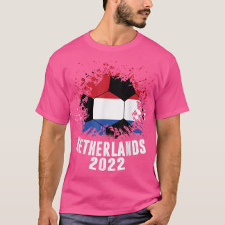 オランダサッカー2022オランダオランダ国旗サッカー Tシャツ