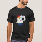 オランダサッカー |オランダSの贈り物 Tシャツ (正面)