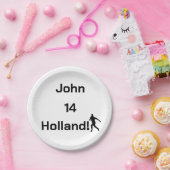 オランダサッカー、カスタマイズ可能 ペーパープレート (パーティー)