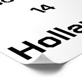 オランダサッカー、カスタマイズ可能 ポスター (角)