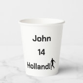 オランダサッカー、カスタマイズ可能 紙コップ (裏面)