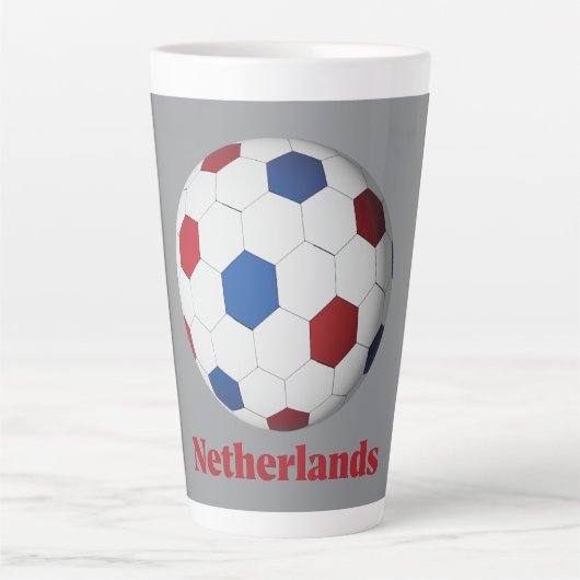 オランダサッカー カフェラテマグ (正面)