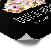 オランダシェパードママフローラポードドドッグママ ポスター (角)