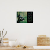 オランダシェパード – デュッキーカレンダー2018 ポスター (キッチン)