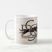 オランダシェパード – デュッチーイラストレーション コーヒーマグカップ (左)