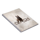 オランダシェパード – デュッチーイラストレーション ノートブック (右側)