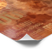 オランダシェパード – デュッチーイラストレーション ポスター (コーナー)