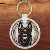 オランダシェパード – ホルランドスヘルダーソン キーホルダー (正面)