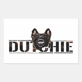 オランダシェパード – ホルランドスヘルダーソン 長方形シール