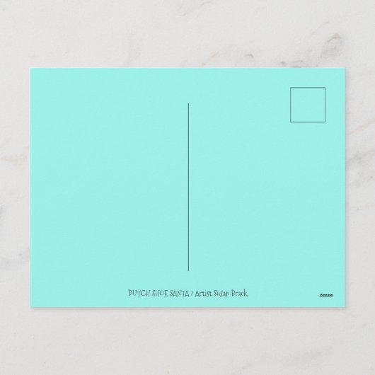 オランダシューサンタ船，アイスバーグ，クジラ，テディベア シーズンポストカード (裏面)