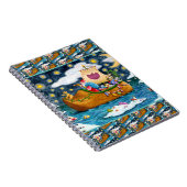 オランダシューサンタ船，アイスバーグ，クジラ，テディベア ノートブック (右側)