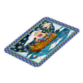 オランダシューサンタ船，アイスバーグ，クジラ，テディベア マグネット (左側)