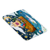 オランダシューサンタ船，アイスバーグ，クジラ，テディベア マグネット (右側)