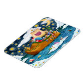 オランダシューサンタ船，アイスバーグ，クジラ，テディベア マグネット (左側)