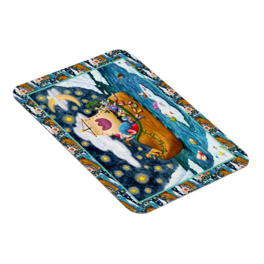 オランダシューサンタ船,アイスバーグ,クジラ,テディベア マグネット (右側)