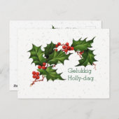 オランダジェルクキホリーダグヴィンテージクリスマス シーズンポストカード (正面/裏面)