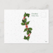 オランダジェルクキホリーダグヴィンテージクリスマス シーズンポストカード (裏面)