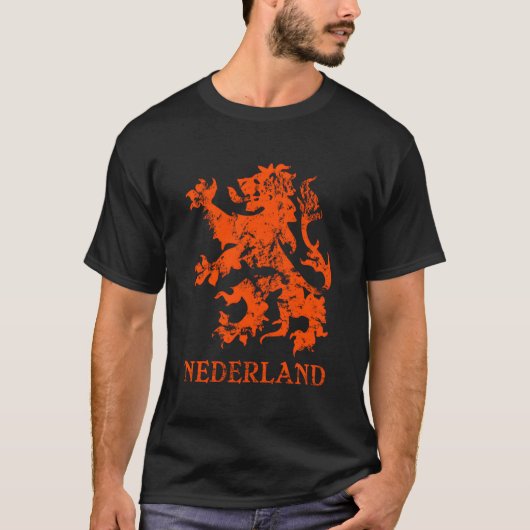 オランダズニューダーランドオランダライオン Tシャツ (正面)