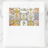 オランダセラミックタイル 長方形シール (バッグ)