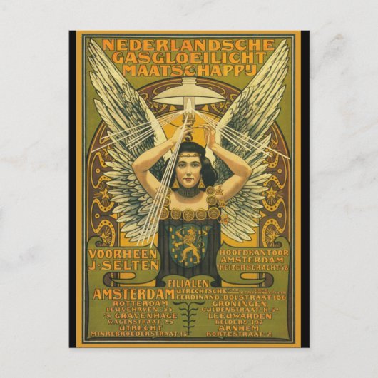 オランダセルテンGasgloeilicht society formerly J. ポストカード (正面)