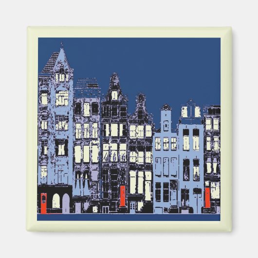 オランダタウンアットナイト マグネット (正面)