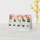 オランダチューリップガーデン悔やみや弔慰 カード (黄色い花)