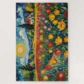 オランダチューリップフィールド ジグソーパズル (縦)