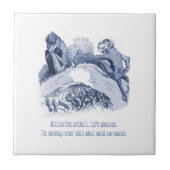 オランダデルフトヴィルヘルムブッシュインスパイアデコール タイル (正面)