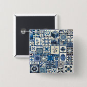 オランダデルフト 缶バッジ (正面&裏面)