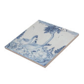 オランダデルフトGeeseまたはDucksアンティーク-25 タイル (側面)