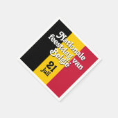 オランダナショナレフェストダグヴァンベルギーベルギーベルギー国旗 スタンダードカクテルナプキン (角)