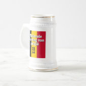 オランダナショナレフェストダグヴァンベルギーベルギーベルギー国旗 ビールジョッキ (正面左)