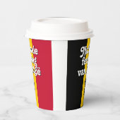オランダナショナレフェストダグヴァンベルギーベルギーベルギー国旗 紙コップ (左)