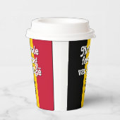 オランダナショナレフェストダグヴァンベルギーベルギーベルギー国旗 紙コップ (右)