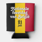 オランダナショナレフェストダグヴァンベルギーベルギーベルギー国旗 缶クーラー (正面)