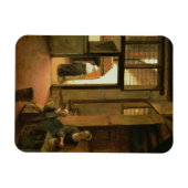 オランダハウスのインテリア(油パネル) マグネット (横)