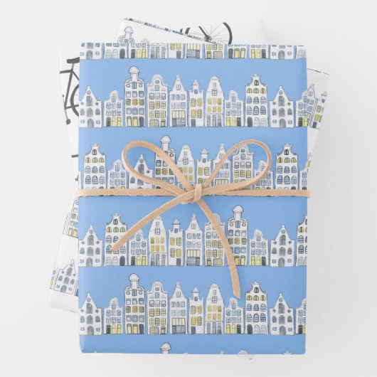 オランダハウスバイクスアムステルダムバラエティーパック ラッピングペーパーシート (インサイチュ)