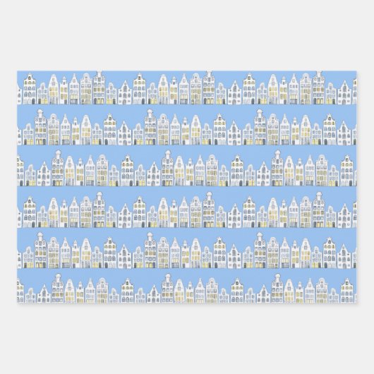 オランダハウスバイクスアムステルダムバラエティーパック ラッピングペーパーシート (正面)