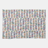 オランダハウズカラフルアムステルダムシティパターン キッチンタオル (横)