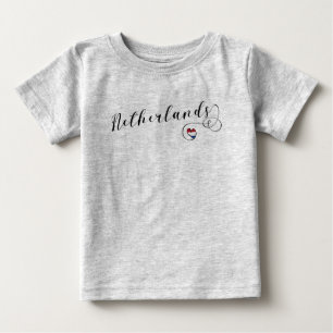 オランダハートフラグ、オランダ ベビーTシャツ