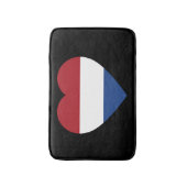 オランダハートフラッグオンブラックbmcnt バスマット (正面縦)