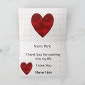 オランダハート カード (内部)