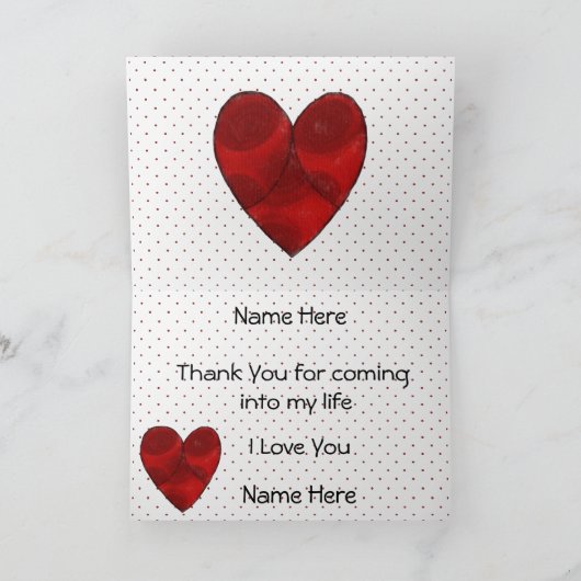 オランダハート カード (内部)