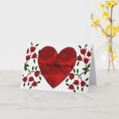 オランダハート カード (黄色い花)