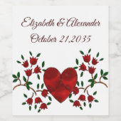 オランダハート ワインラベル (シングルラベル)