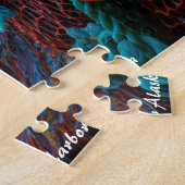 オランダハーバーアラスカ。クリスマスの挨拶 ジグソーパズル (側面)