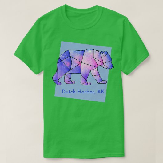オランダハーバーAK銀河系ベア抽象芸術幾何学的A Tシャツ (デザイン正面)