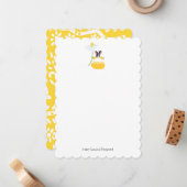 オランダバニーパーソナライズされた ノートカード (正面/裏面インサイチュ)